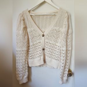 Mango Crochet Cardigan M
